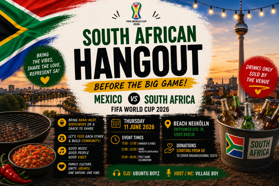 South Africa vs Mexico – South African Hangout - Berlin